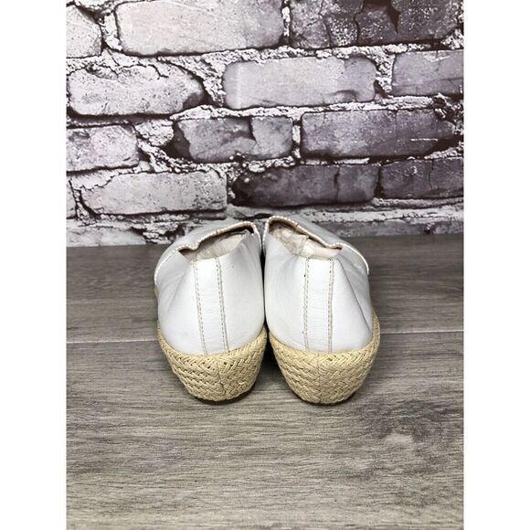 Kenneth Cole Gentle Souls White Leather Woven Wedge Sandals Women Sz 8.5M US/39 - Picture 4 of 16